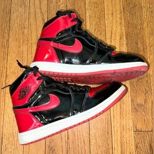 Men's Nike Air Jordan 1 Retro High OG "Patent Bred” Friends & Family